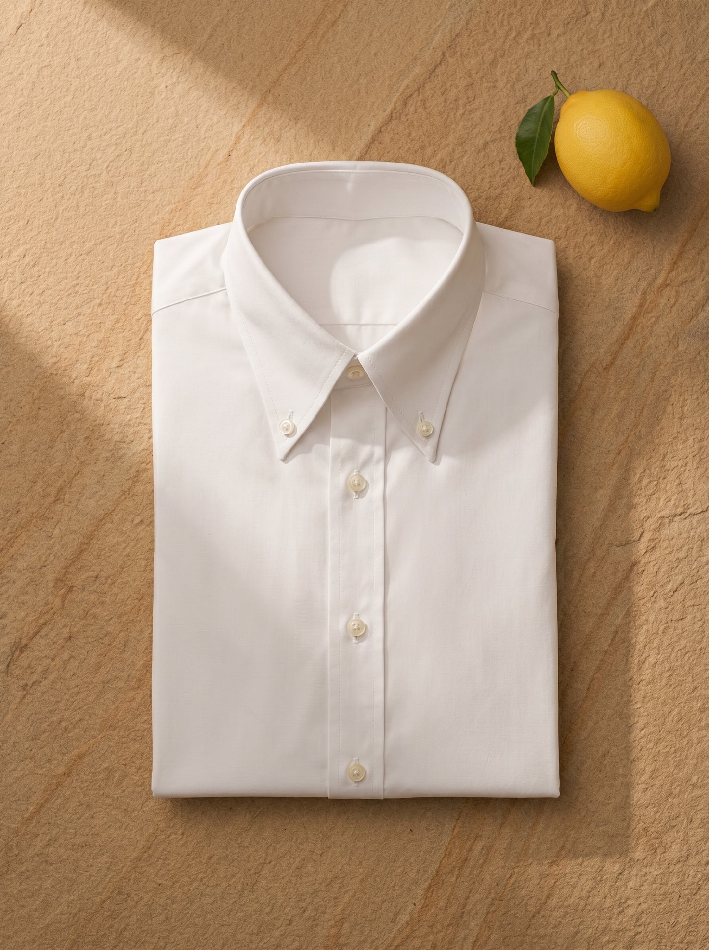 Lucca Classic Men's Dress Shirt — Bianco