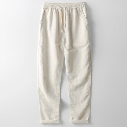 Positano Linen-Blend Drawstring Trouser