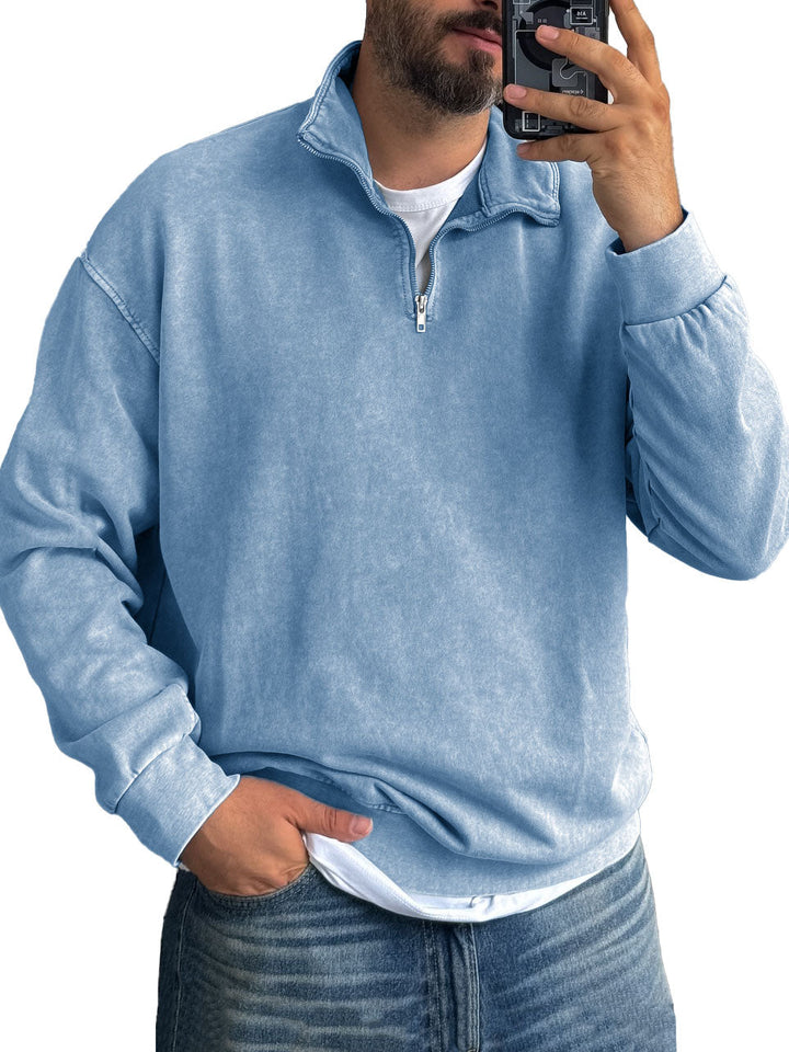 Harrison Washed Half-Zip Pullover