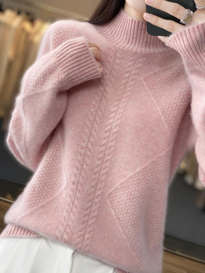 Vienna Luxe Cable-Knit Sweater