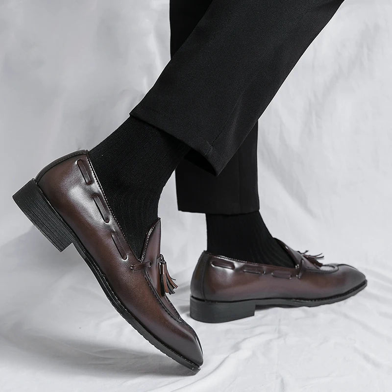 Luca Ferarro Tassel Loafers