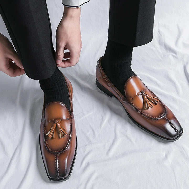 Luca Ferarro Tassel Loafers