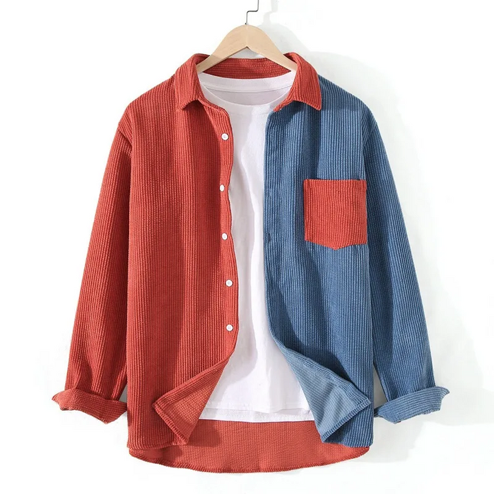 Ezra Colorblock Corduroy Shirt