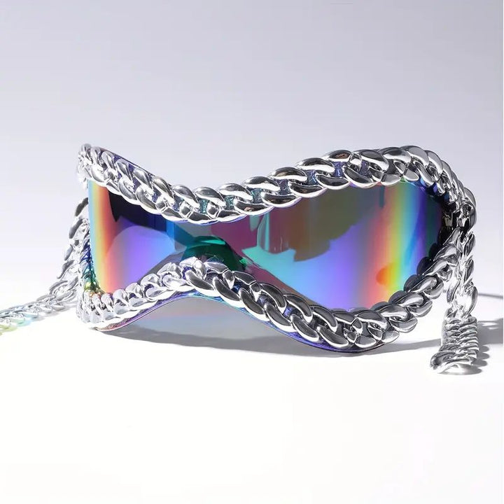 Prism Chain Shield Sunglasses