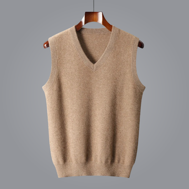 Luca Ferarro V-Neck Knit Vest