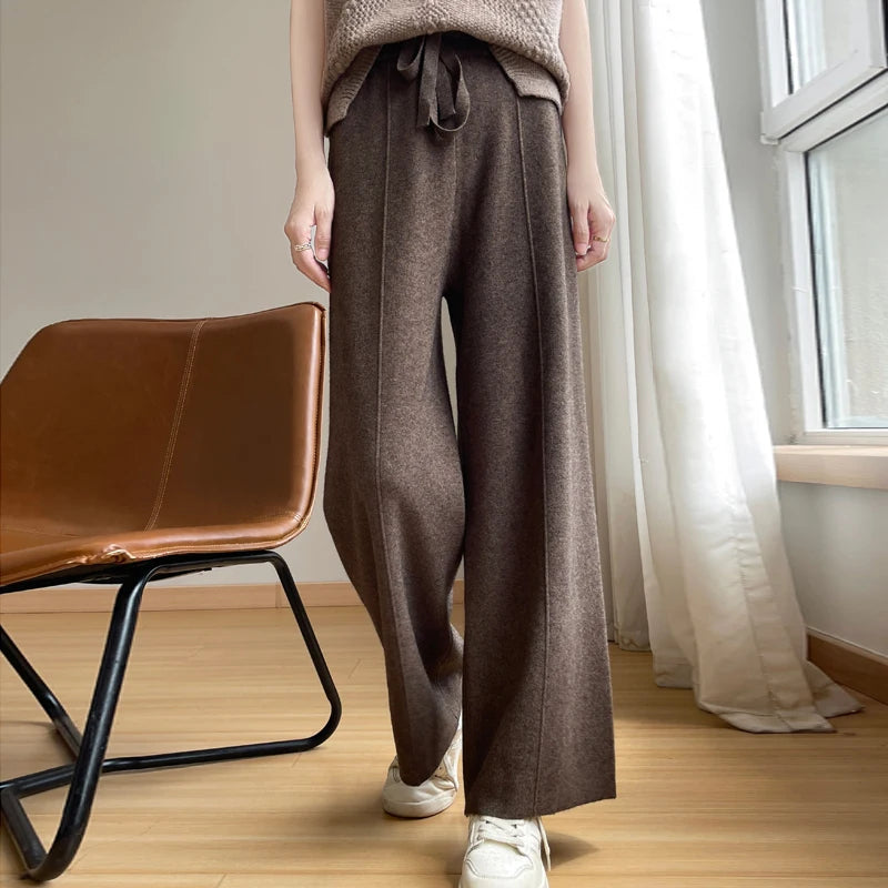 Emilia Wide-Leg Knit Pants