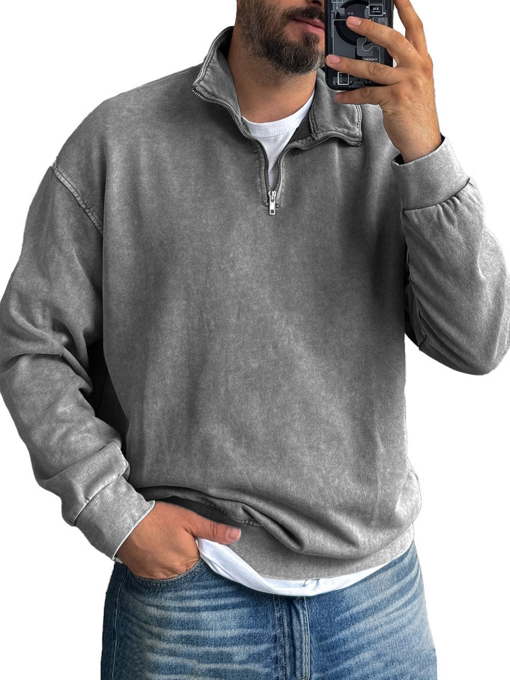 Harrison Washed Half-Zip Pullover