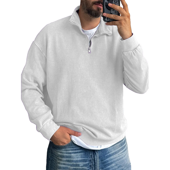 Harrison Washed Half-Zip Pullover