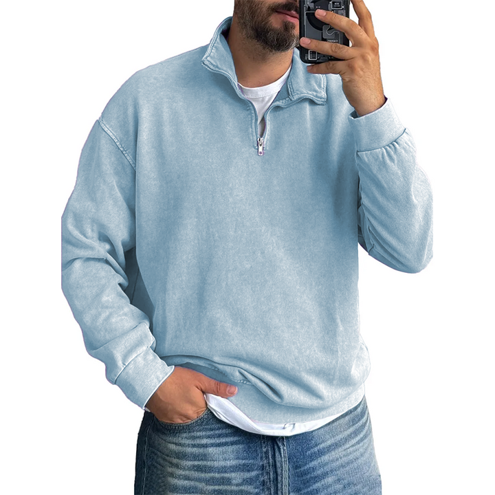 Harrison Washed Half-Zip Pullover