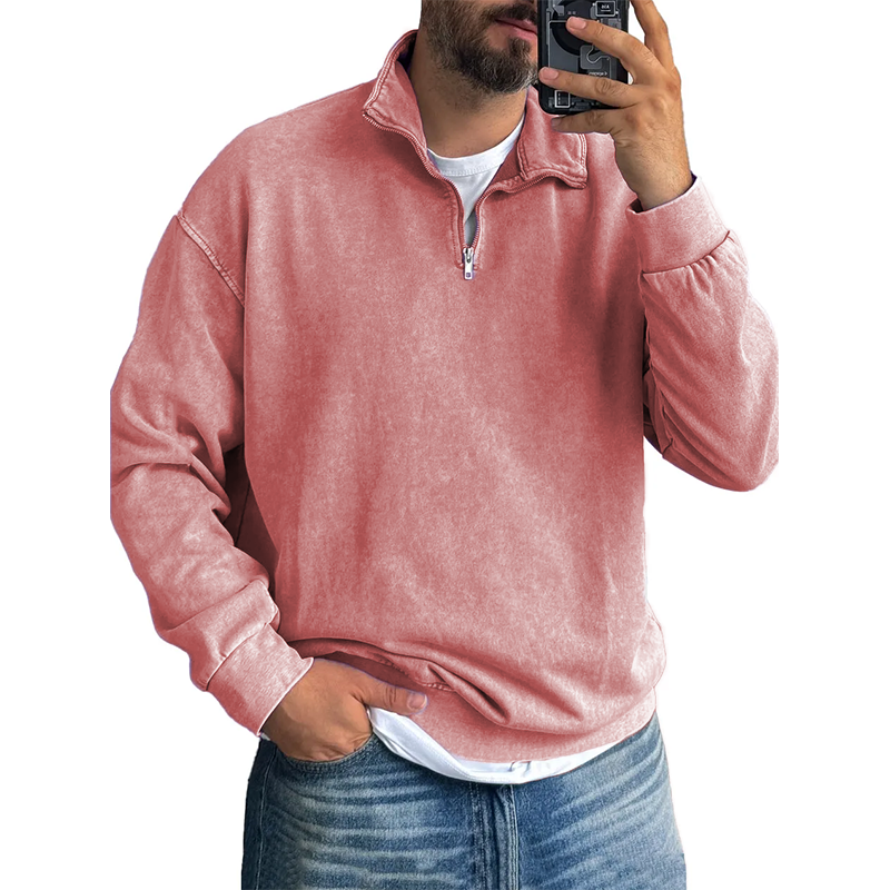 Harrison Washed Half-Zip Pullover