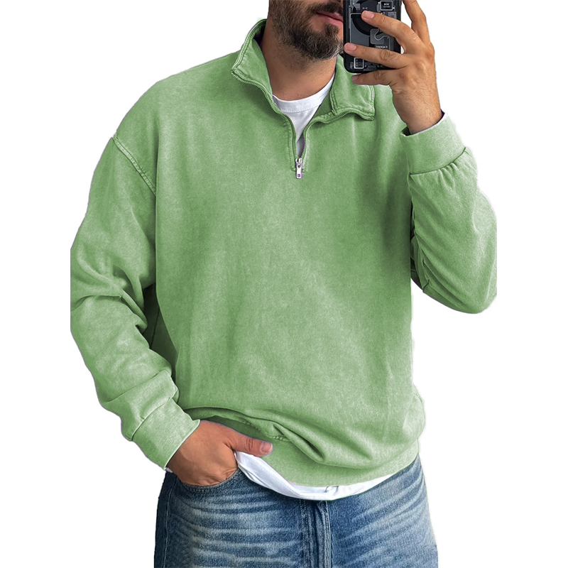 Harrison Washed Half-Zip Pullover