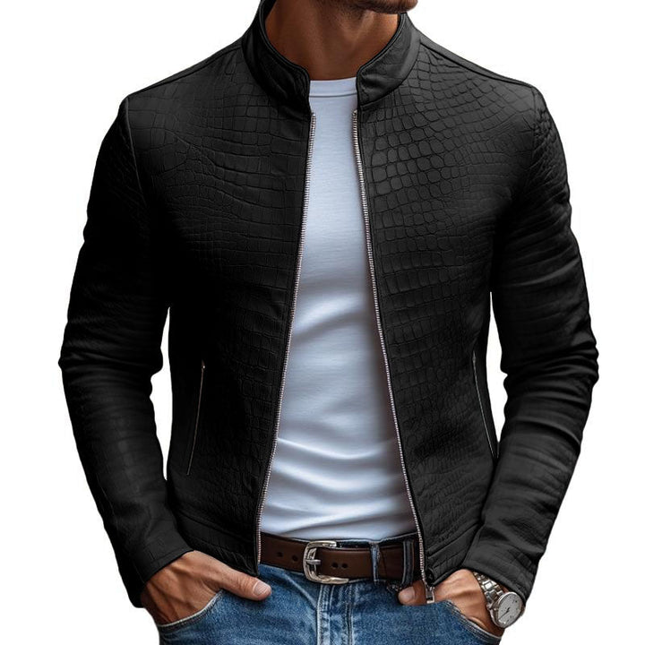 Monaco Croc-Embossed Jacket