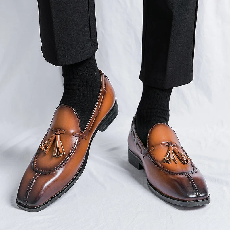 Luca Ferarro Tassel Loafers