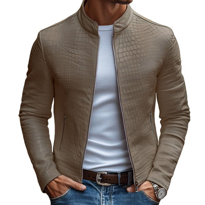 Monaco Croc-Embossed Jacket