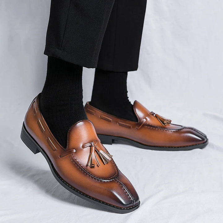 Luca Ferarro Tassel Loafers