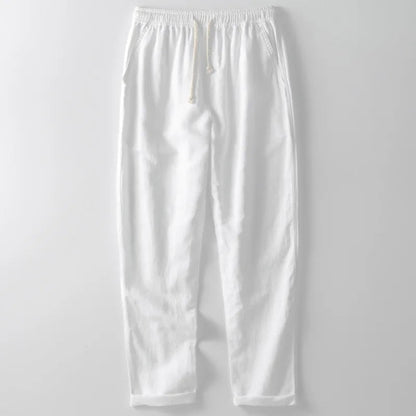 Positano Linen-Blend Drawstring Trouser