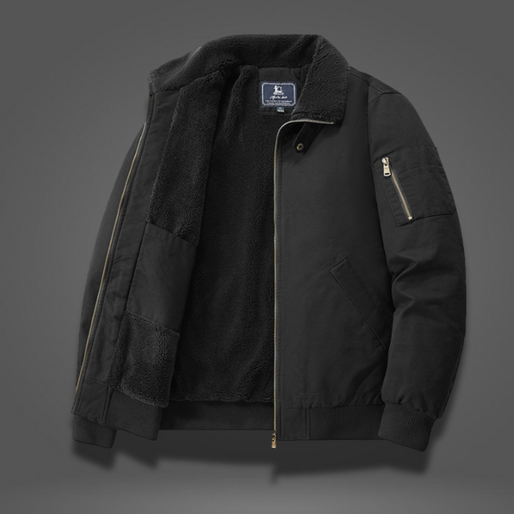 Enrico Bruni Fleece Bomber Jacket