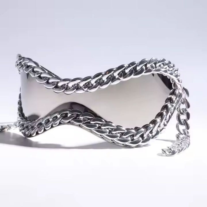 Prism Chain Shield Sunglasses