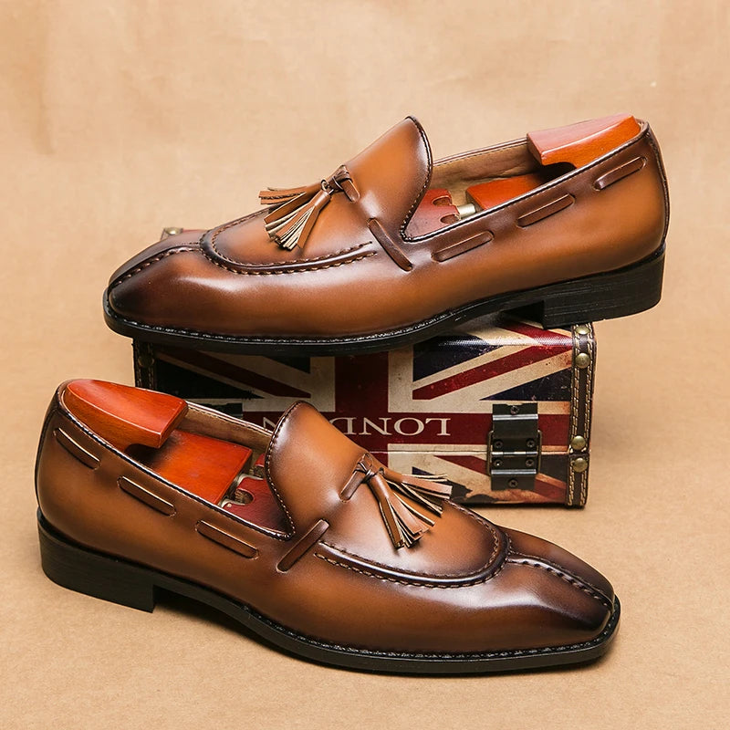 Luca Ferarro Tassel Loafers