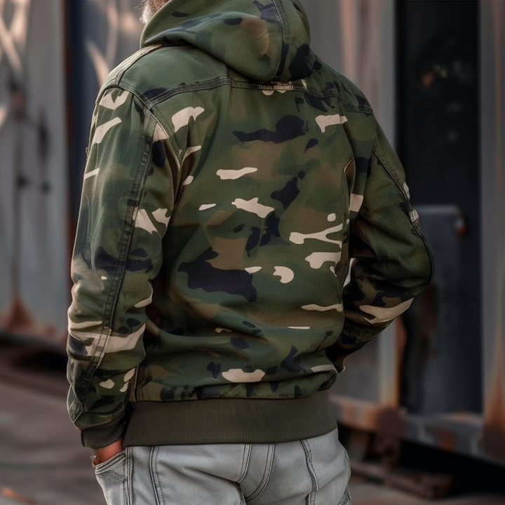 Camo Hooded Tactical Jacket