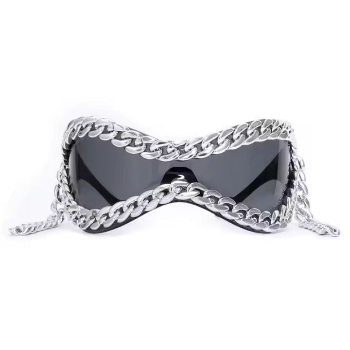 Prism Chain Shield Sunglasses