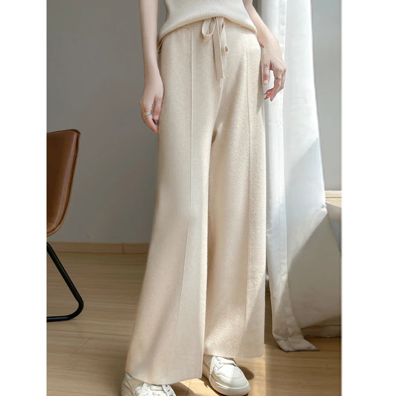 Emilia Wide-Leg Knit Pants