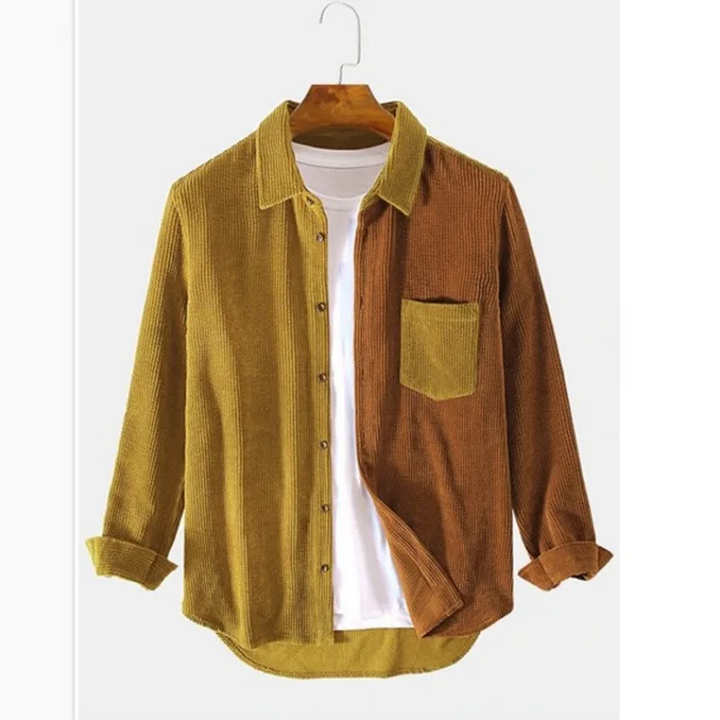 Ezra Colorblock Corduroy Shirt