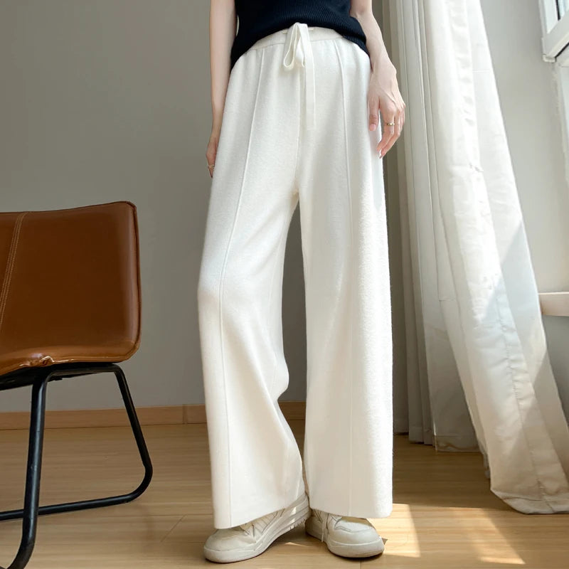 Emilia Wide-Leg Knit Pants