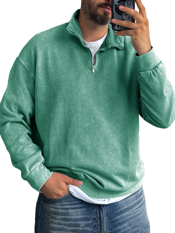 Harrison Washed Half-Zip Pullover