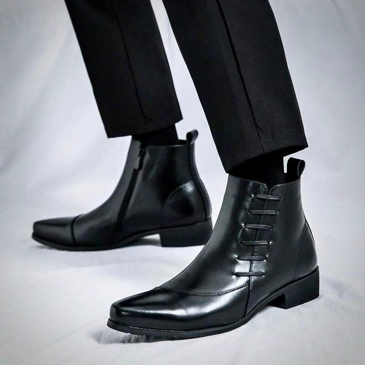 Samuel Thatcher Leather Dress Boots