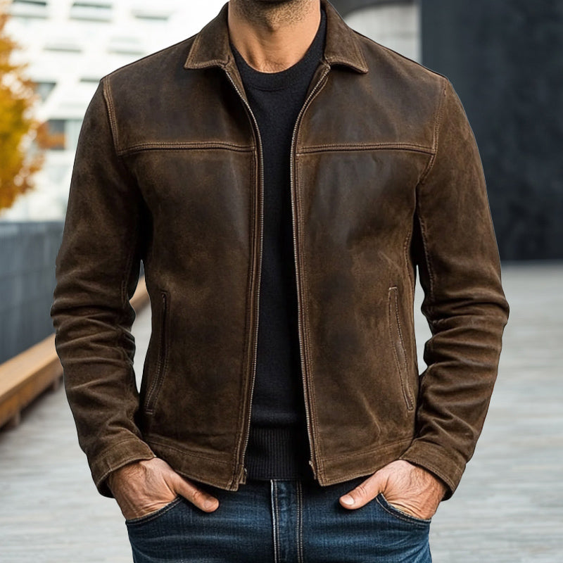 Heritage Suede Biker Jacket