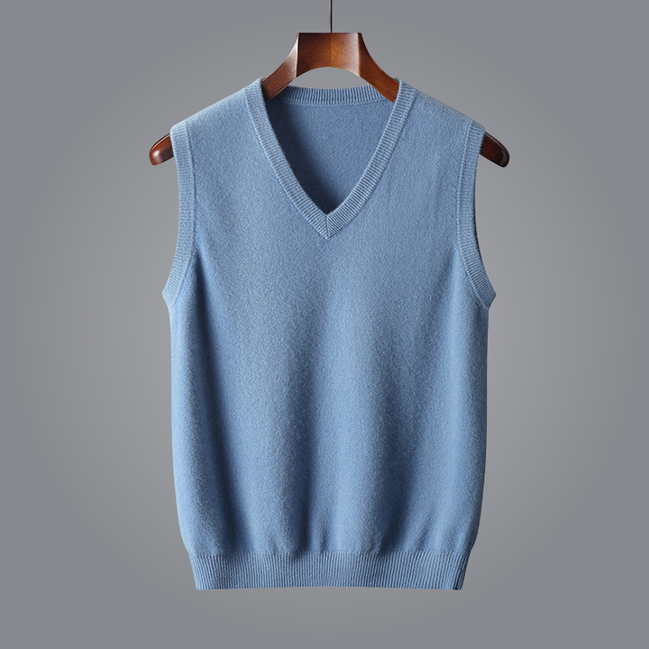 Luca Ferarro V-Neck Knit Vest