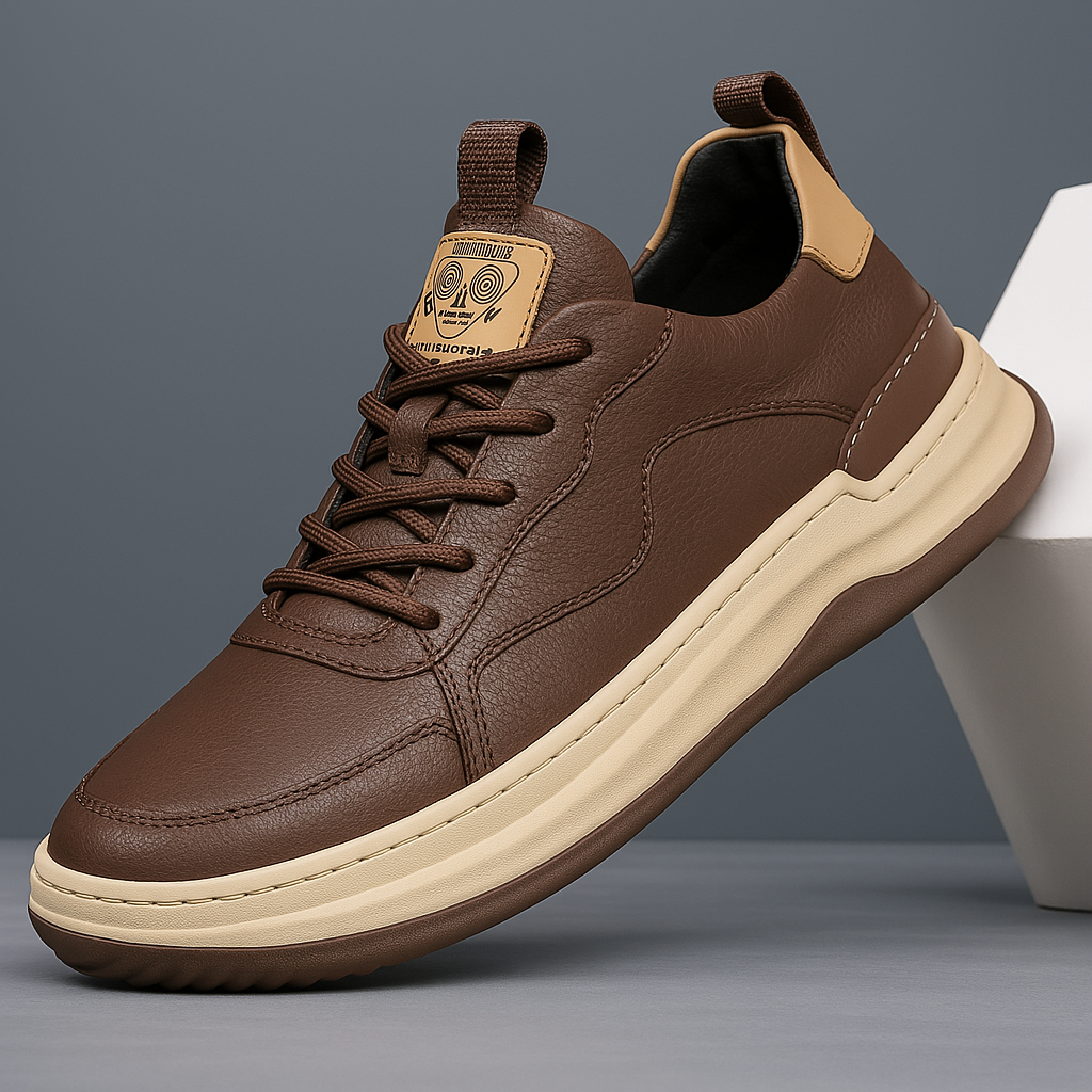 Nero Italiana Genuine Leather Sneakers