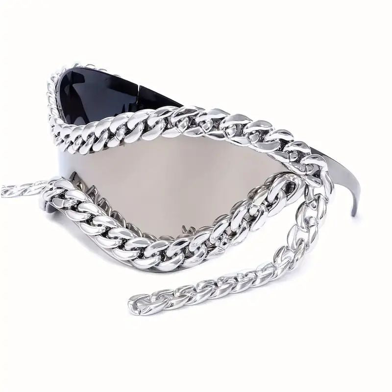 Prism Chain Shield Sunglasses