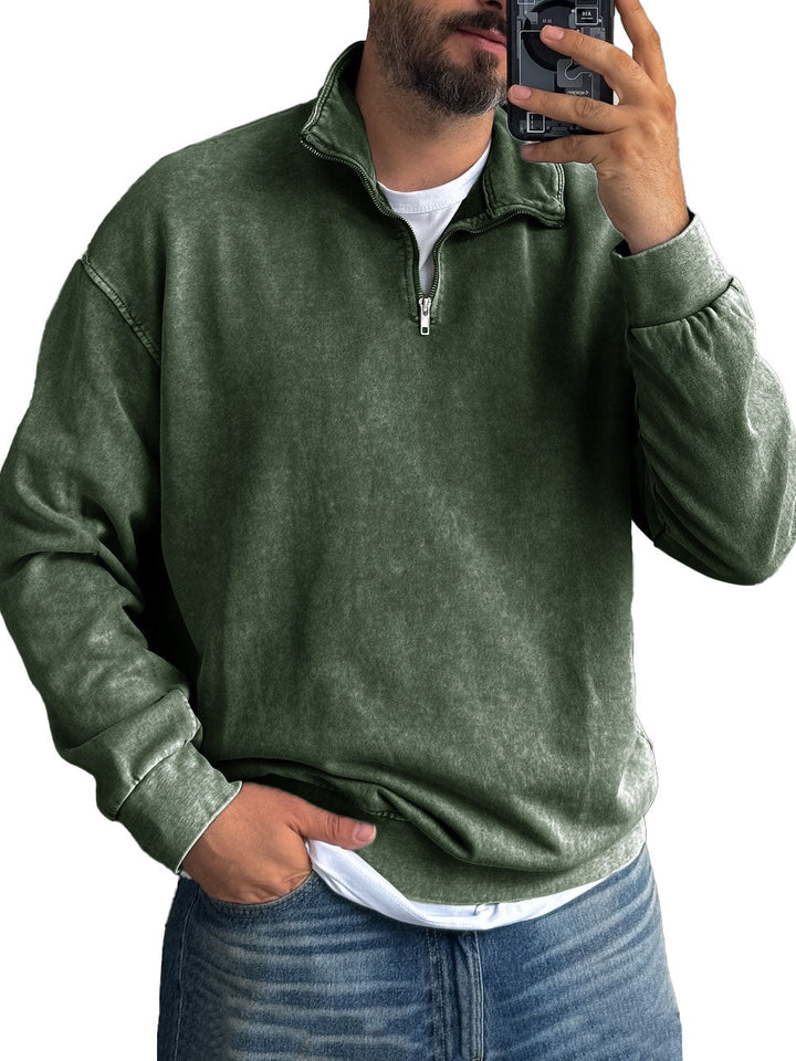 Harrison Washed Half-Zip Pullover