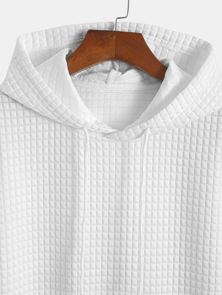Kangaroo Pocket Waffle Hoodie T-Shirt & Shorts
