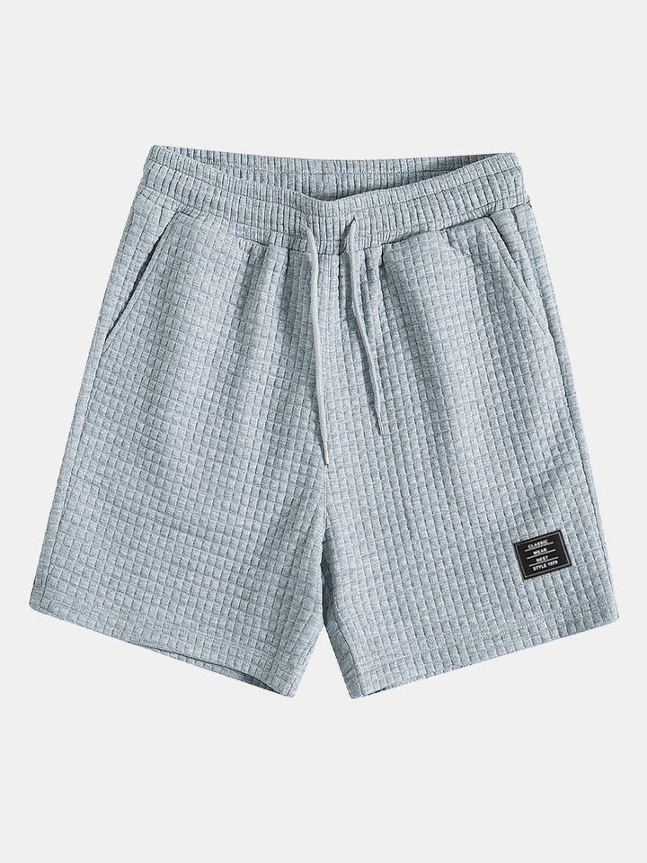 Kangaroo Pocket Waffle Hoodie T-Shirt & Shorts