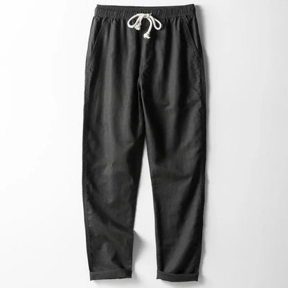 Positano Linen-Blend Drawstring Trouser