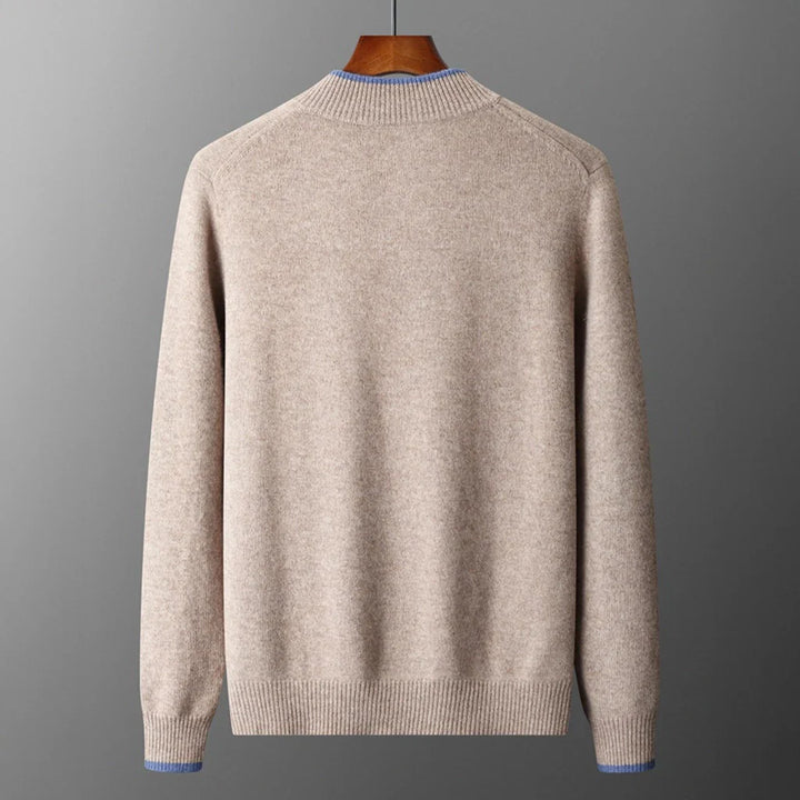 Sandstone Zip-Up Sweater