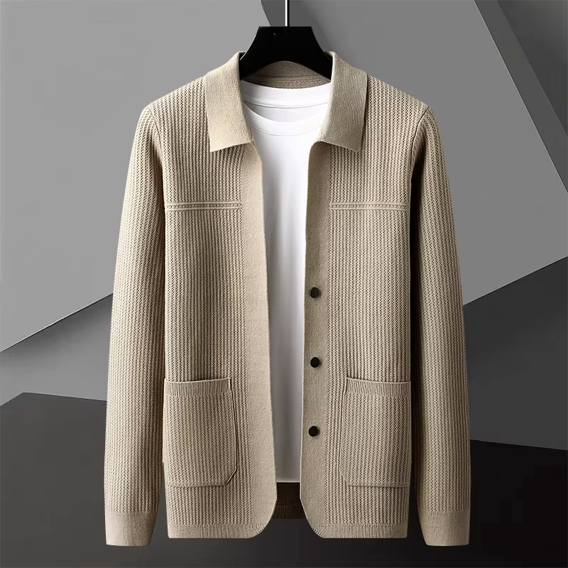 Callum Ribbed Knit Cardigan