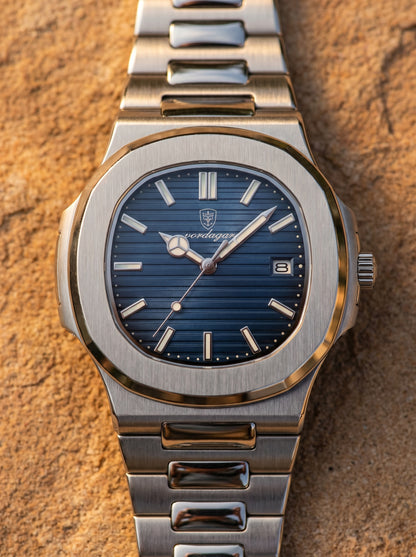 Lake Como Classic Timepiece Men's Waterproof Steel Watch