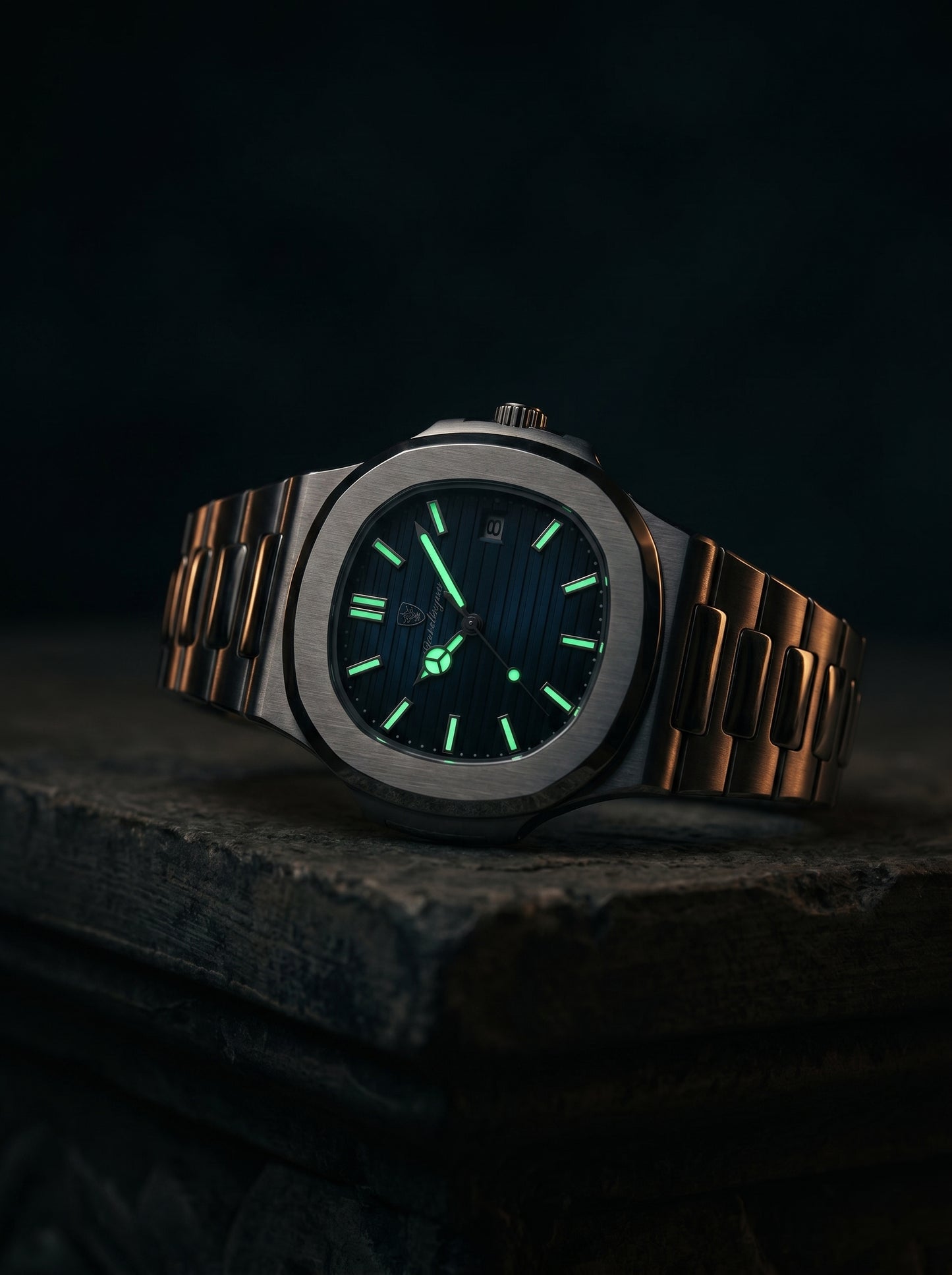 Lake Como Classic Timepiece Men's Waterproof Steel Watch