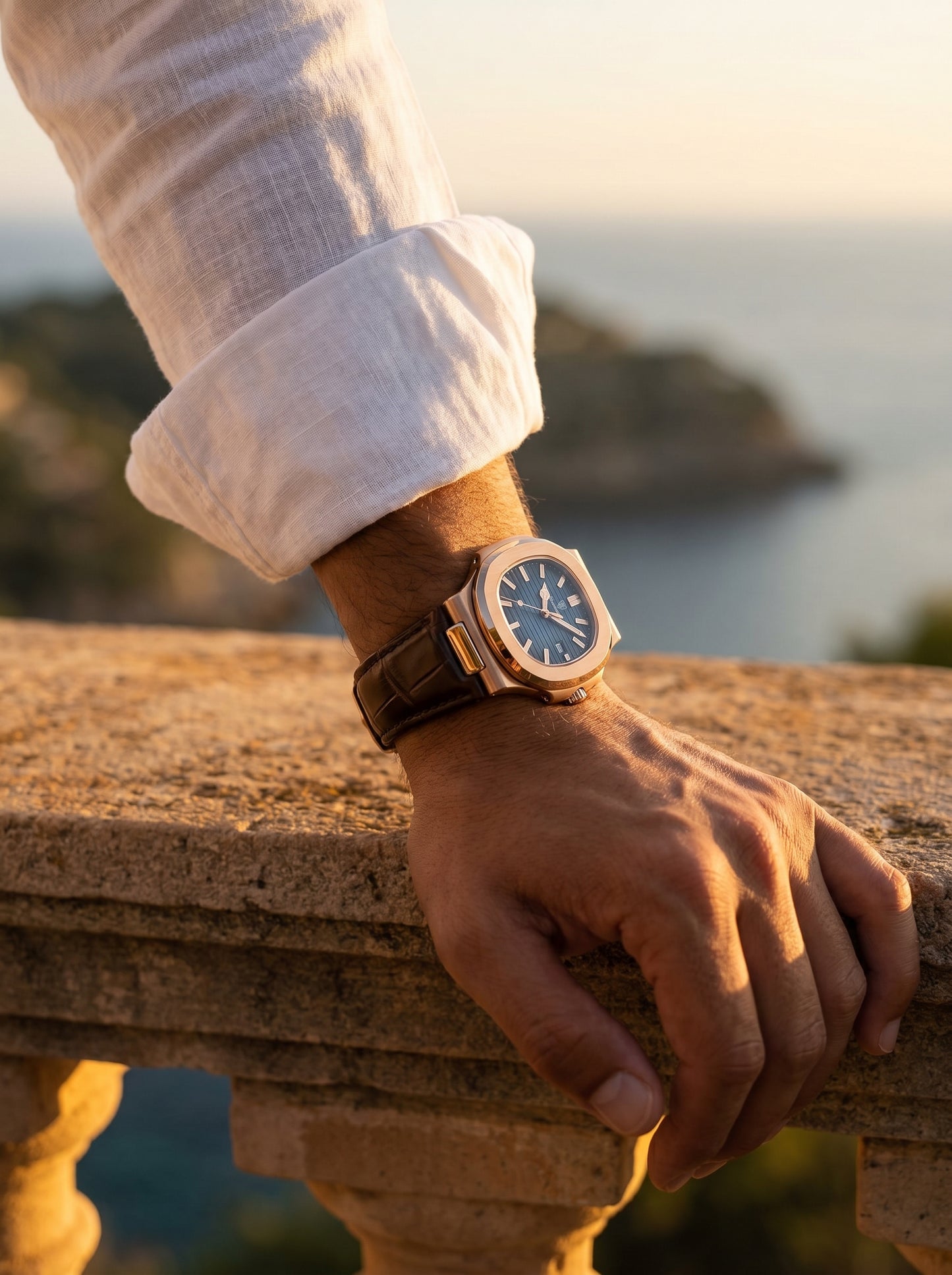 Procida Men's Classic Chronograph Watch - Leather Strap