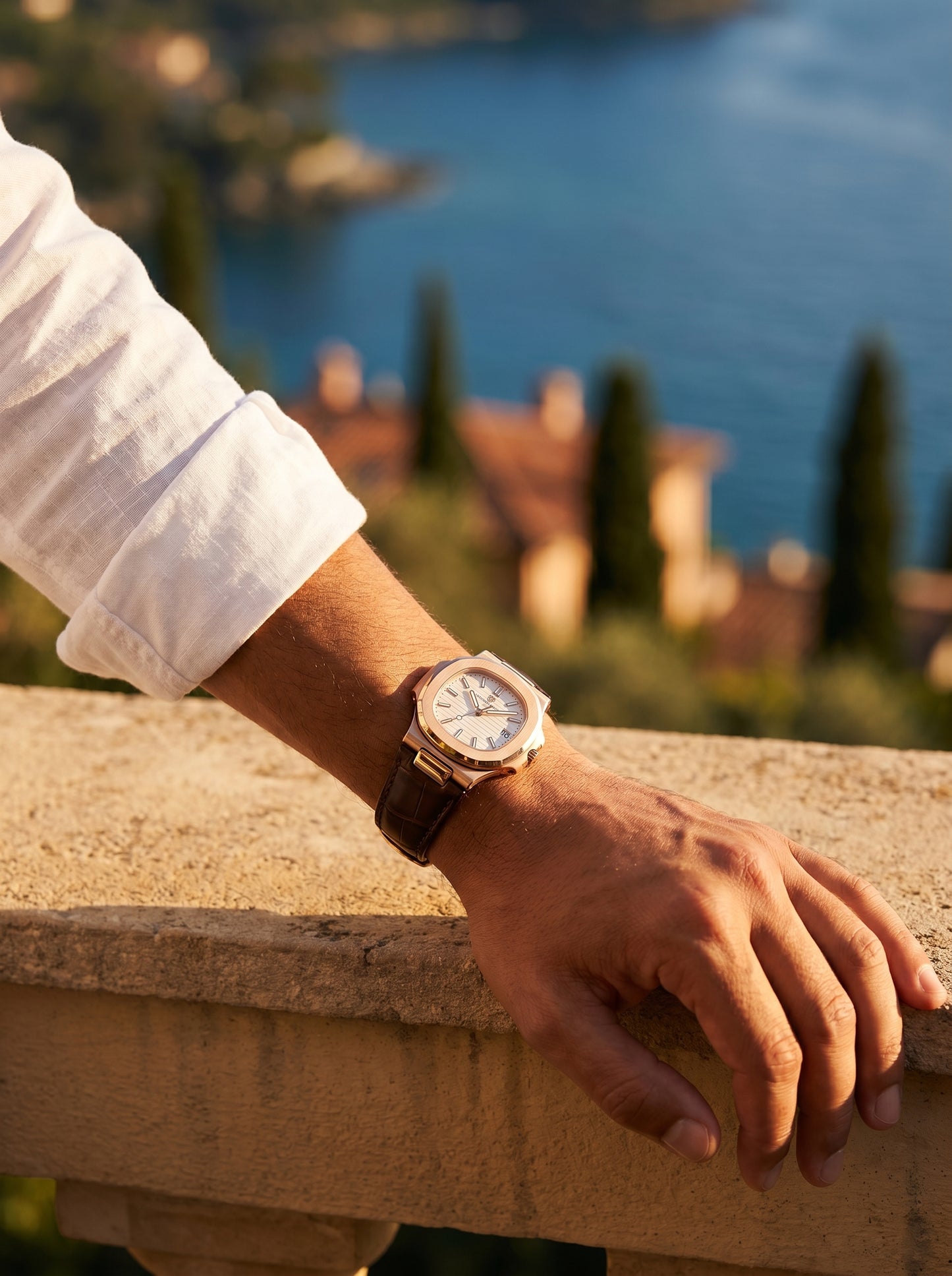 Procida Men's Classic Chronograph Watch - Leather Strap