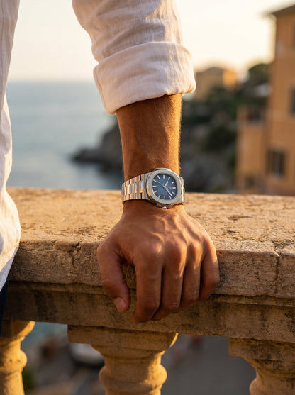 Lake Como Classic Timepiece Men's Waterproof Steel Watch