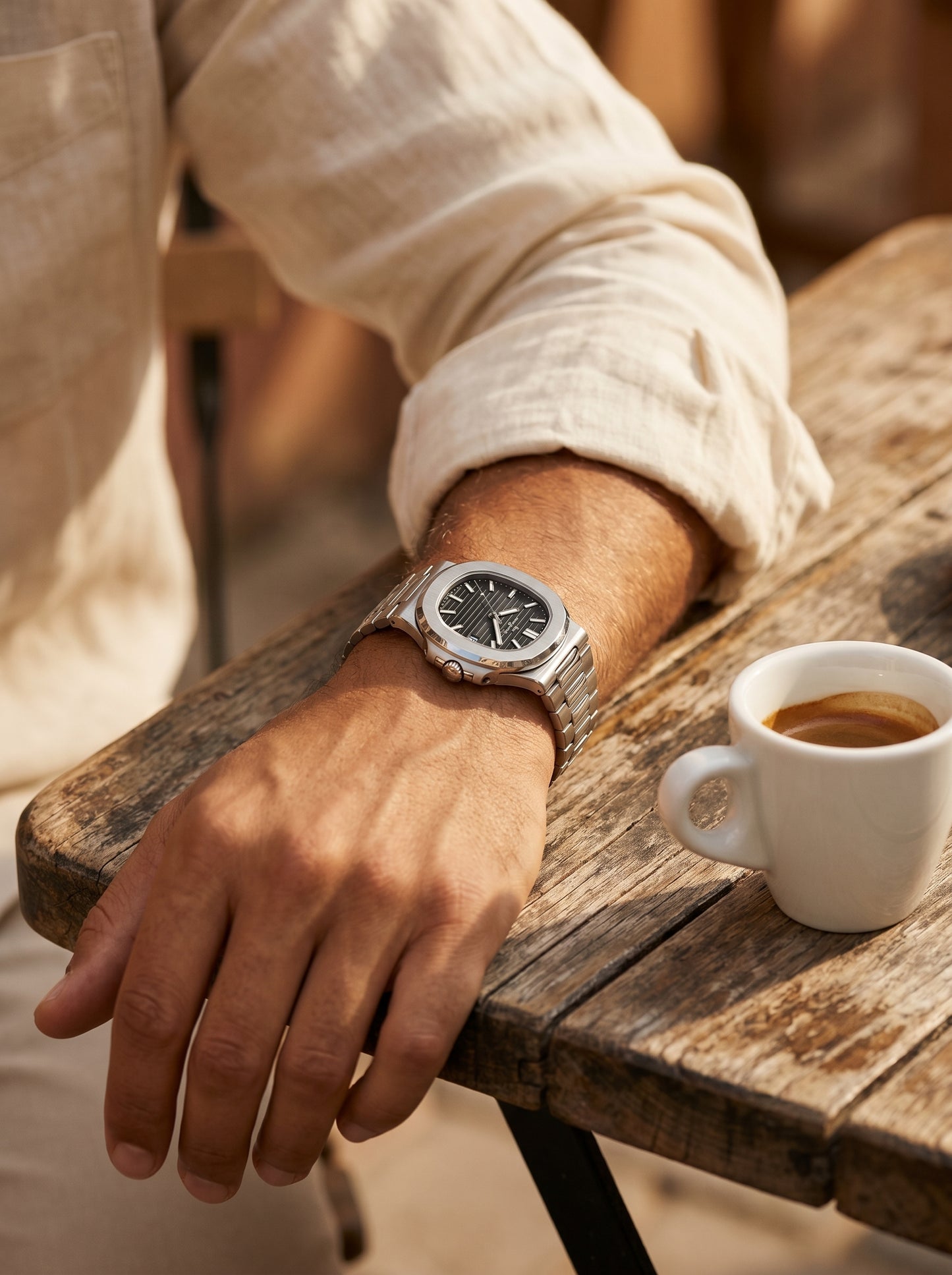 Lake Como Classic Timepiece Men's Waterproof Steel Watch