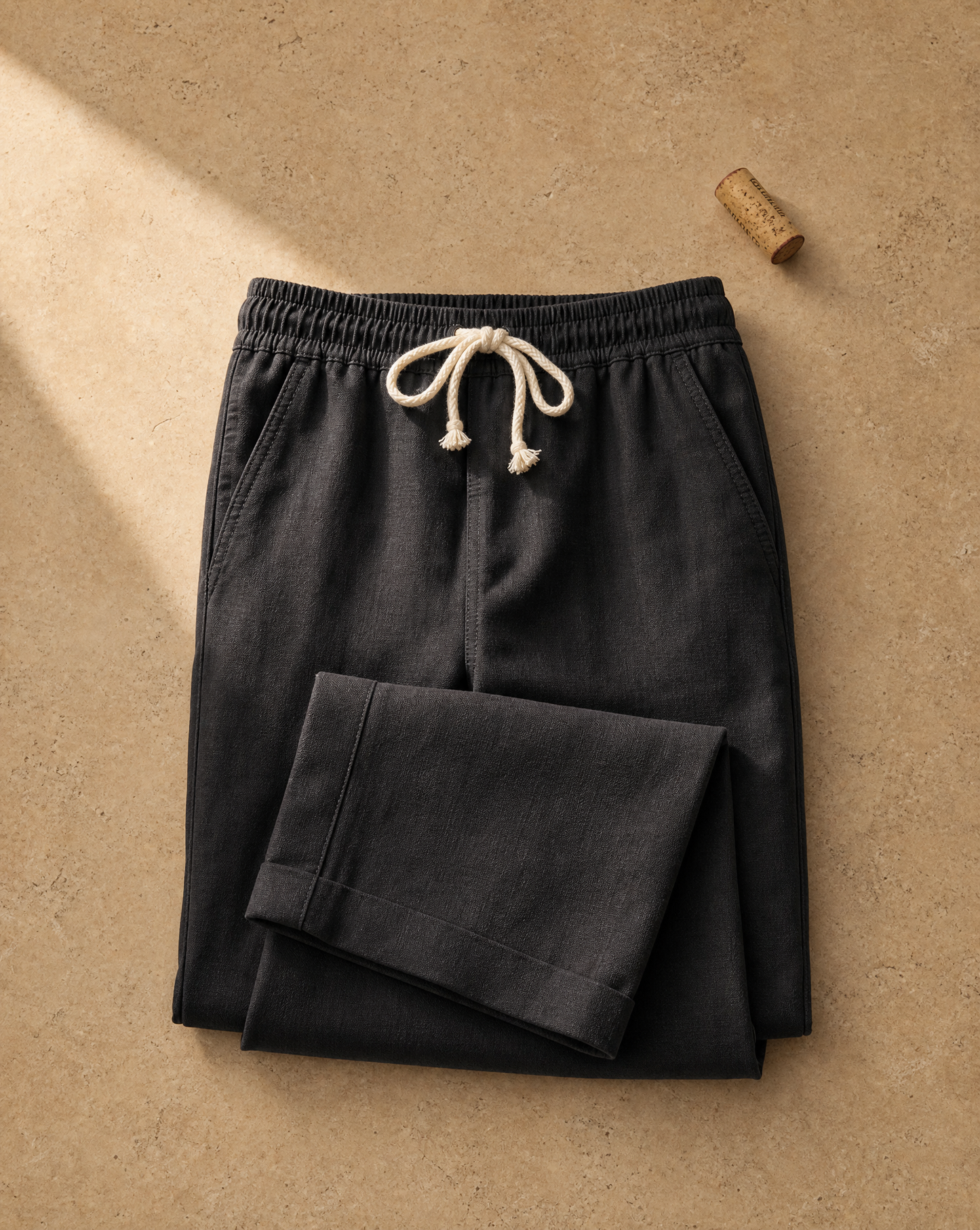 Positano Linen-Blend Drawstring Trouser