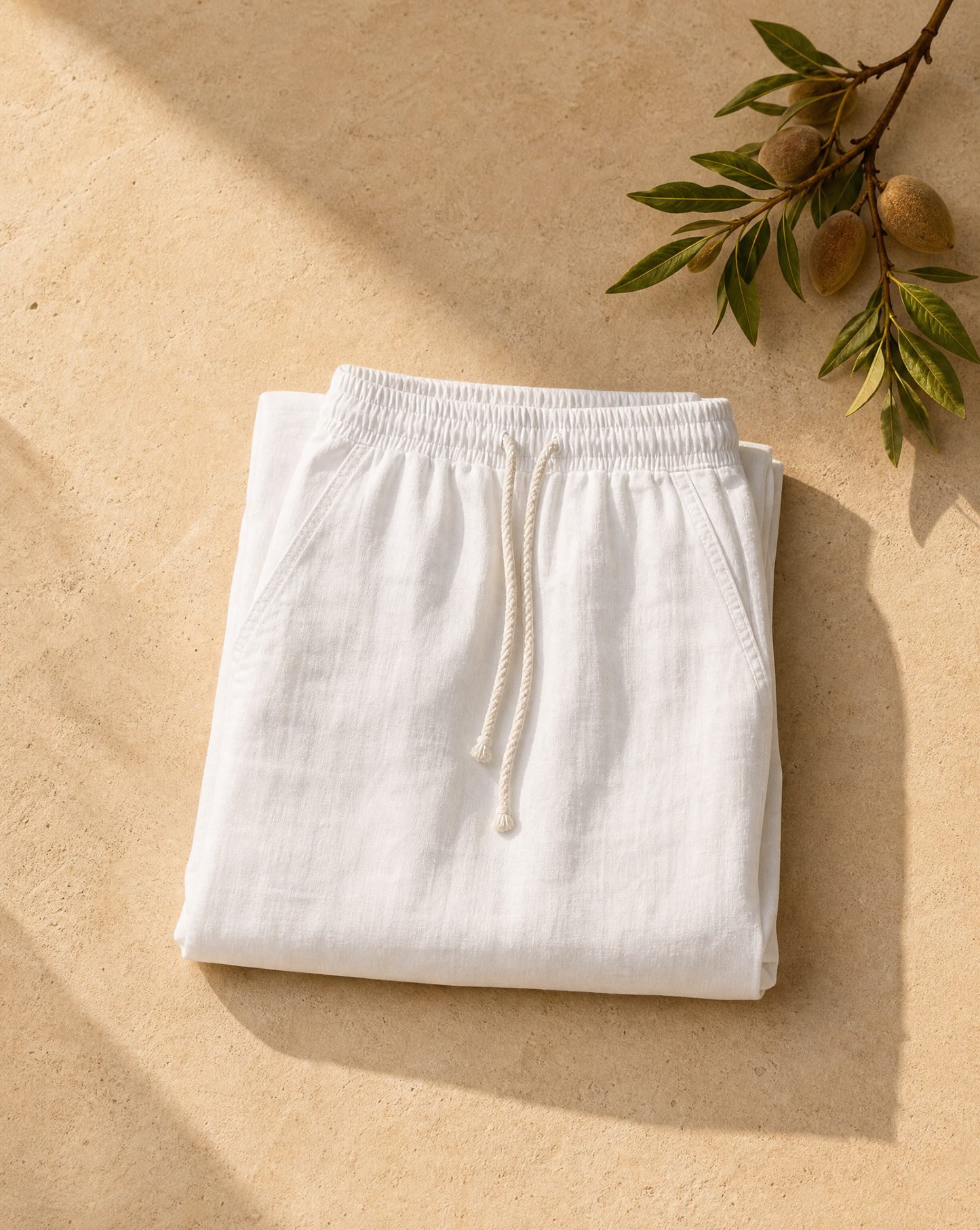 Positano Linen-Blend Drawstring Trouser