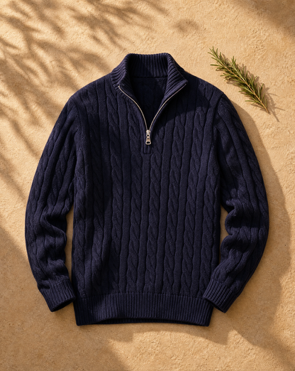 Cortina Cable Quarter-Zip