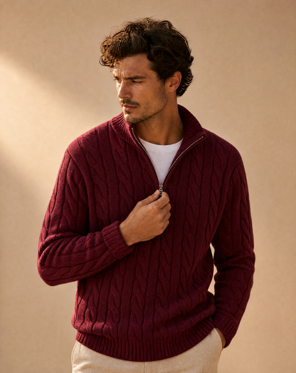 Cortina Cable Quarter-Zip